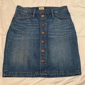J Crew denim skirt